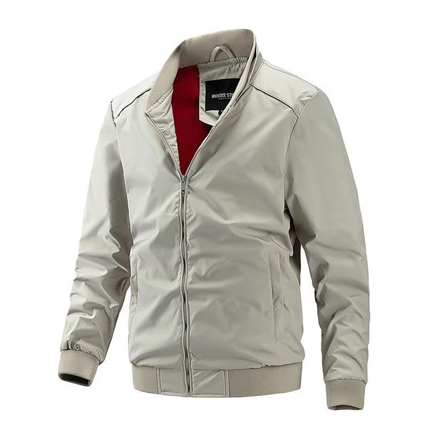 men's jackets 2021 slim fit baseball jacket men casual stand collar solid color bomber mens autumn fashion quality man, Black;brown
men's jackets 2021 slim fit baseball jacket men casual stand collar solid color bomber mens autumn fashion quality man, Black;brown