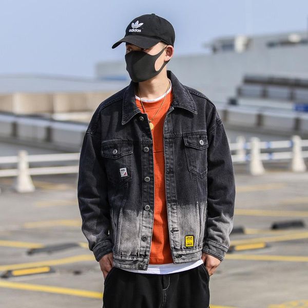 men bomber jacket fashion clothing trends streetwear graffiti jeans for male hip hop gradient printed harajuku fit casual coat, Black;brown
men bomber jacket fashion clothing trends streetwear graffiti jeans for male hip hop gradient printed harajuku fit casual coat, Black;brown