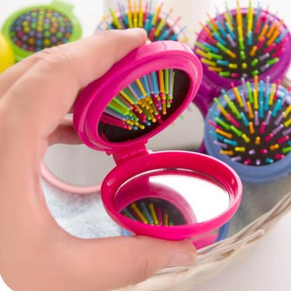 mini portable round pocket small size travel massage folding comb girl hair brush with mirror styling makeup tools 7 colors1, Silver
mini portable round pocket small size travel massage folding comb girl hair brush with mirror styling makeup tools 7 colors1, Silver