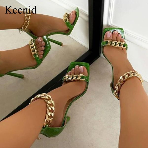 dress shoes kcenid women's sandals pumps trendy chain high heels summer square toe ankle strap cover heel female footwear, Black
dress shoes kcenid women's sandals pumps trendy chain high heels summer square toe ankle strap cover heel female footwear, Black