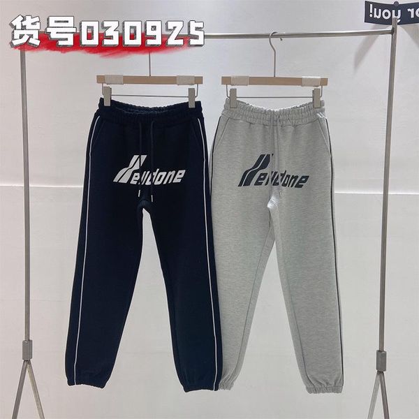 women's pants & capris 3.9 early spring we11done waffle couple casual, Black;white
