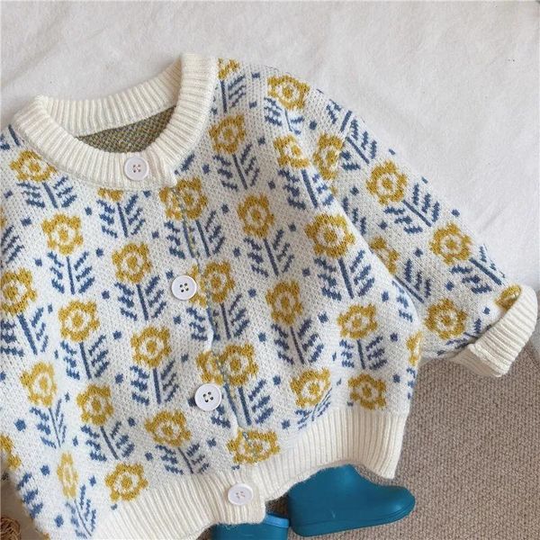 pullover winter children's sweater girl baby blouse girls vintage cardigan kids sweaters p5880, Blue
pullover winter children's sweater girl baby blouse girls vintage cardigan kids sweaters p5880, Blue