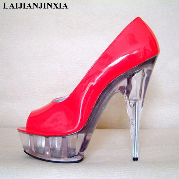 red shoes women open toe spring 2021 clear heels 15cm/5cm platform ladies pumps runway dress, Black
red shoes women open toe spring 2021 clear heels 15cm/5cm platform ladies pumps runway dress, Black