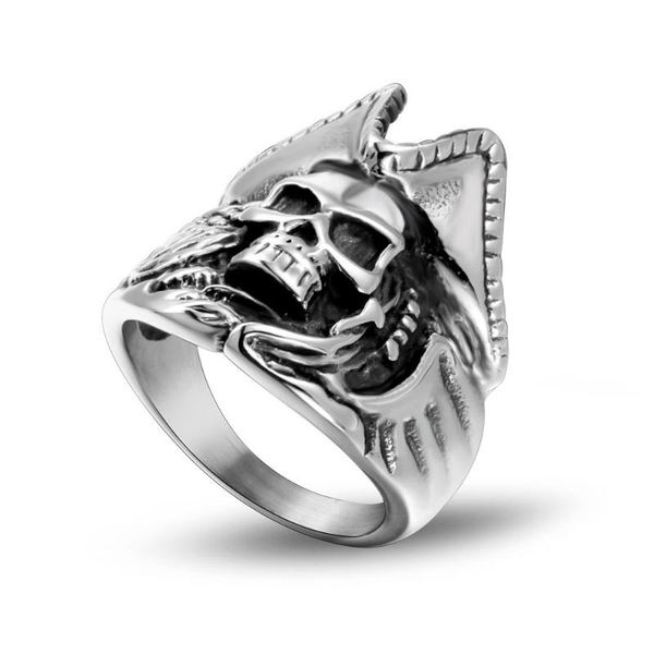 wedding rings fashion stainless steel pirate skull ring couples men and women trendy simple punk jewelry gift s052, Slivery;golden
wedding rings fashion stainless steel pirate skull ring couples men and women trendy simple punk jewelry gift s052, Slivery;golden