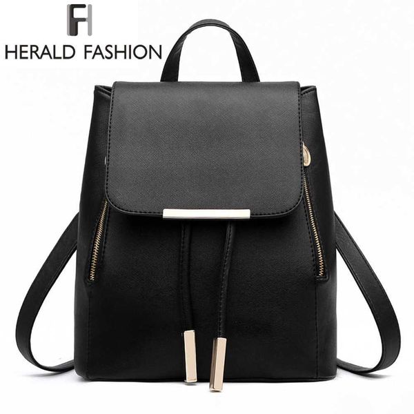women backpack pu leather mochila escolar school bags for teenagers girls handle backpacks herald fashion y0804
women backpack pu leather mochila escolar school bags for teenagers girls handle backpacks herald fashion y0804
