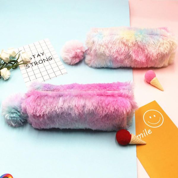 pencil bags rainbow color plush bag school purse student large capacity stationery case storage octagonal pouch gift
pencil bags rainbow color plush bag school purse student large capacity stationery case storage octagonal pouch gift