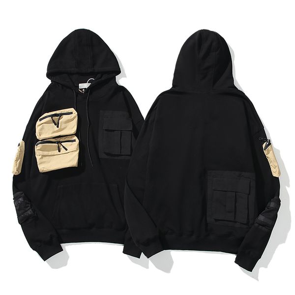multi-pocket sweater men tooling pullover hoodies sweatshirts men's and women's fashion streetwear pullovers sweatshirt loose hood, Black
multi-pocket sweater men tooling pullover hoodies sweatshirts men's and women's fashion streetwear pullovers sweatshirt loose hood, Black