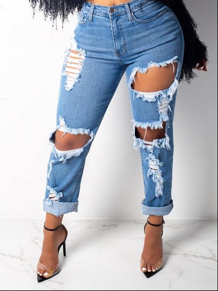 mid waist boyfriend vintage womens jeans denim pants hole destroyed pencil casual trousers summer ripped, Blue
mid waist boyfriend vintage womens jeans denim pants hole destroyed pencil casual trousers summer ripped, Blue
