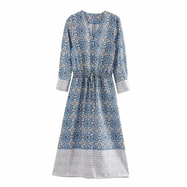 casual dresses 2021 spring women's v-neck long-sleeved australian niche design blue and white porcelain print waist was thin long dress, Black;gray
casual dresses 2021 spring women's v-neck long-sleeved australian niche design blue and white porcelain print waist was thin long dress, Black;gray