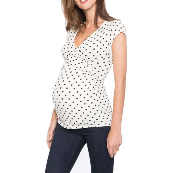 maternity & tees polka dot tunic women tee shirt ruffles a-line t-shirt pregnancy loose womens clothing plus size, White
maternity & tees polka dot tunic women tee shirt ruffles a-line t-shirt pregnancy loose womens clothing plus size, White