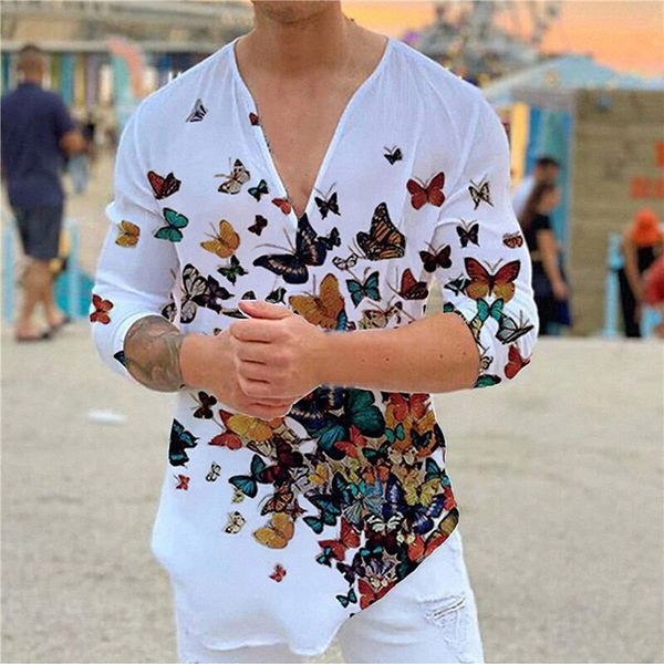 men's shirt 3d print butterfly v neck street casual print long sleeve casual fashion comfortable white o6t1#, White;black
men's shirt 3d print butterfly v neck street casual print long sleeve casual fashion comfortable white o6t1#, White;black