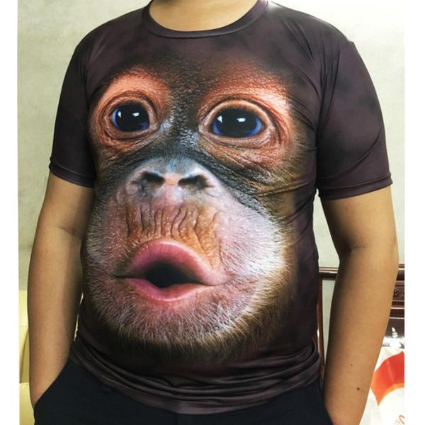 men's t-shirts funny gorilla short sleeve male spoof 3d animal monkey t-shirt plus size clothes ice silk half summer, White;black
men's t-shirts funny gorilla short sleeve male spoof 3d animal monkey t-shirt plus size clothes ice silk half summer, White;black