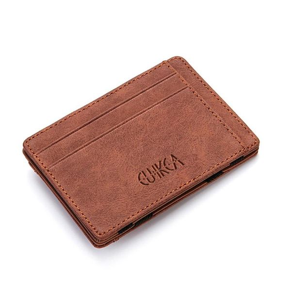 card holders pu leather slim pocket wallet magic money case holder coin purse 066f, Brown;gray
card holders pu leather slim pocket wallet magic money case holder coin purse 066f, Brown;gray
