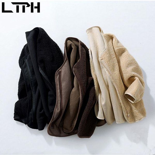 women's jackets ltph korean simple casual woman jacket v-neck loose long sleeve teddy coat plush soft outerwear 2021 spring autumn, Black;brown
women's jackets ltph korean simple casual woman jacket v-neck loose long sleeve teddy coat plush soft outerwear 2021 spring autumn, Black;brown