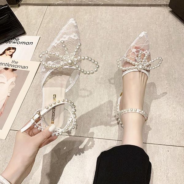dress shoes 2021 sandals bow med lace denim women's summer heels buckle strap suit female beige medium pointed pearl stiletto girl, Black
dress shoes 2021 sandals bow med lace denim women's summer heels buckle strap suit female beige medium pointed pearl stiletto girl, Black