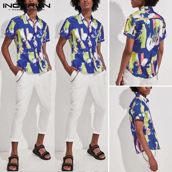 men's casual shirts incerun 2021 summer men printing shirt fashion short sleeve man turn-down collar high street hawaiian beach s-5xl, White;black
men's casual shirts incerun 2021 summer men printing shirt fashion short sleeve man turn-down collar high street hawaiian beach s-5xl, White;black