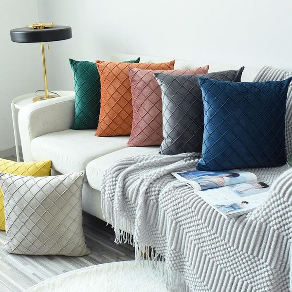 cushion/decorative pillow solid color cushion 45*45cm velvet small square lattice pillowcase side zipper pillows for living room
cushion/decorative pillow solid color cushion 45*45cm velvet small square lattice pillowcase side zipper pillows for living room