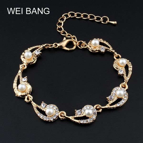 elegant gold color simulated pearl beads bracelet wedding jewelry for women gifts bridesmaids wholesale charm bracelets, Golden;silver
elegant gold color simulated pearl beads bracelet wedding jewelry for women gifts bridesmaids wholesale charm bracelets, Golden;silver
