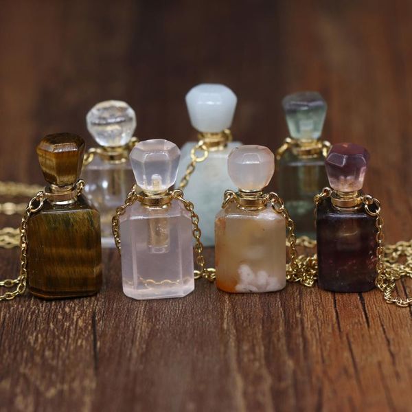 pendant necklaces exquisite perfume bottle necklace irregular tiger eye stone fluorite charms for elegant women love romantic gift 16x36mm, Silver
pendant necklaces exquisite perfume bottle necklace irregular tiger eye stone fluorite charms for elegant women love romantic gift 16x36mm, Silver
