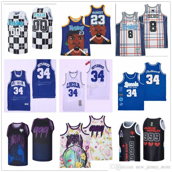 ncaa stitched movie basketball jerseys friday 23 smokey friday's 00 craig 8 debo jesus shuttlesworth lincoln 34 ray allen juice wrld 99, Black
ncaa stitched movie basketball jerseys friday 23 smokey friday's 00 craig 8 debo jesus shuttlesworth lincoln 34 ray allen juice wrld 99, Black