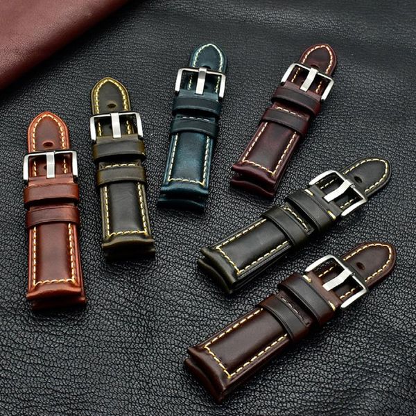 watch bands oil wax leather genuine 20/22/24/26mm width pin buckle luxury straps, Black;brown
watch bands oil wax leather genuine 20/22/24/26mm width pin buckle luxury straps, Black;brown