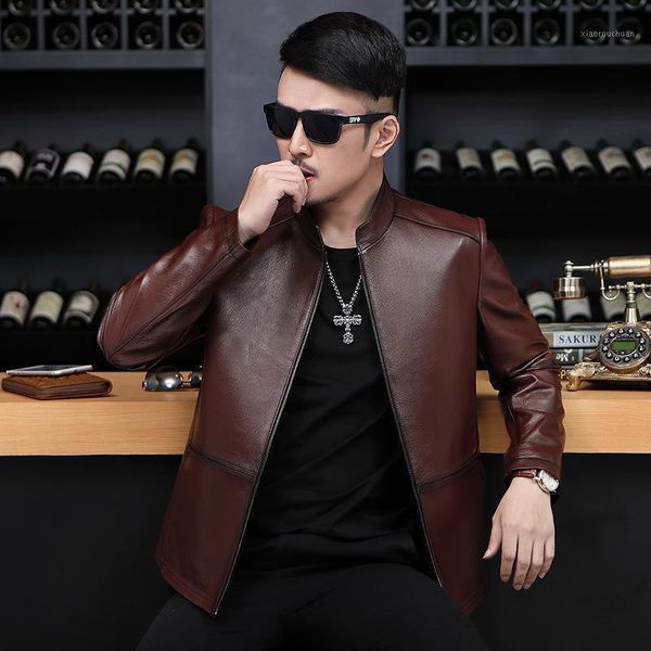 men's leather & faux genuine sheepskin jackets mens clothes 2021 spring autumn coat stand collar jacket 7008 yy371, Black
men's leather & faux genuine sheepskin jackets mens clothes 2021 spring autumn coat stand collar jacket 7008 yy371, Black