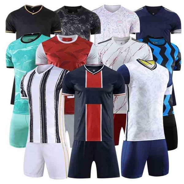 blank custom 20-21 new soccer jersey set men kids size football training uniform short sleeve and shorts ball clothes, Gray
blank custom 20-21 new soccer jersey set men kids size football training uniform short sleeve and shorts ball clothes, Gray