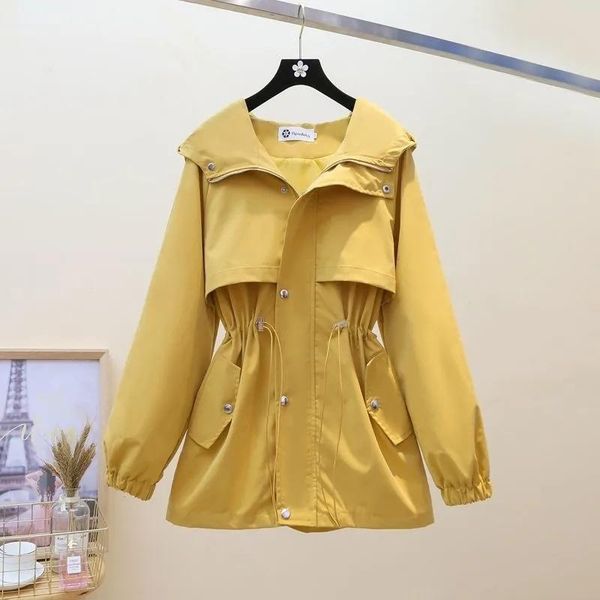 women's jackets spring autumn women coat fashion solid color windproof windbreaker medium-length jacket casual slim belt zipper hooded, Black;brown
women's jackets spring autumn women coat fashion solid color windproof windbreaker medium-length jacket casual slim belt zipper hooded, Black;brown