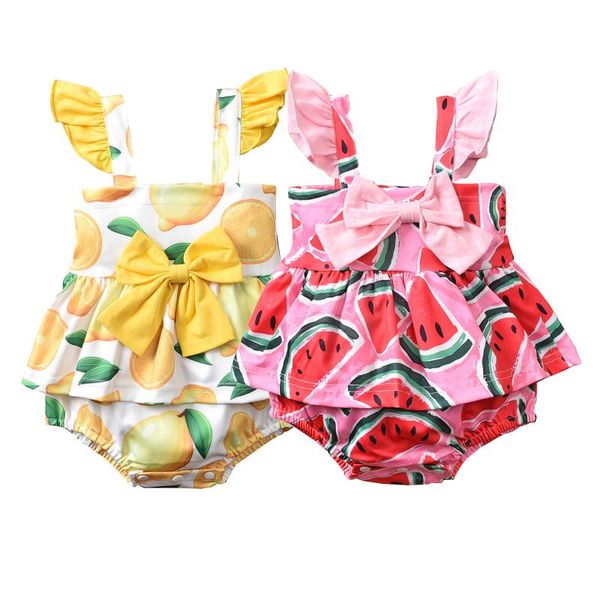 toddler baby girls lovely summer romper watermelon/lemon print ruffled sleeveless jumpsuit with bowknot 2pcs cotton clothes rompers, Blue
toddler baby girls lovely summer romper watermelon/lemon print ruffled sleeveless jumpsuit with bowknot 2pcs cotton clothes rompers, Blue