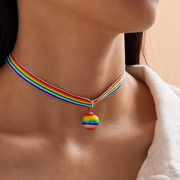 aprilwell rainbow multi color aesthetic choker cloth stripe collar torques women necklace 2021 jewelry accessories gift for girl chokers, Golden;silver
aprilwell rainbow multi color aesthetic choker cloth stripe collar torques women necklace 2021 jewelry accessories gift for girl chokers, Golden;silver