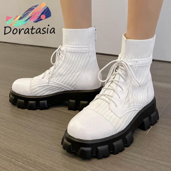 boots doratasia brand big size 46 fashiontire skidproof sole winter shoes women knitting ankle, Black
boots doratasia brand big size 46 fashiontire skidproof sole winter shoes women knitting ankle, Black