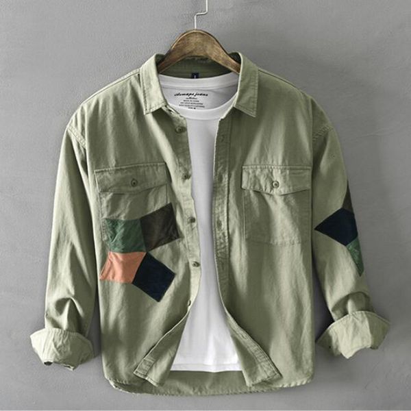 men's casual shirts personalized splicing shirt, casual coat cotton shirt., White;black
men's casual shirts personalized splicing shirt, casual coat cotton shirt., White;black