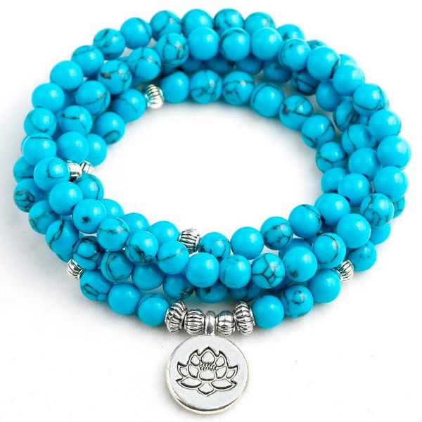 beaded, strands 108 mala lotus buddha tree charm women blue howlite jewelry prayer 6mm beads healing stone bracelet men lucky gift, Black
beaded, strands 108 mala lotus buddha tree charm women blue howlite jewelry prayer 6mm beads healing stone bracelet men lucky gift, Black