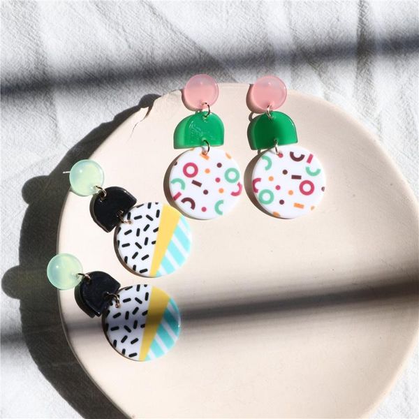 style earrings geometric painted summer round ins same korean dongdaemun fashion women stud, Golden;silver
style earrings geometric painted summer round ins same korean dongdaemun fashion women stud, Golden;silver