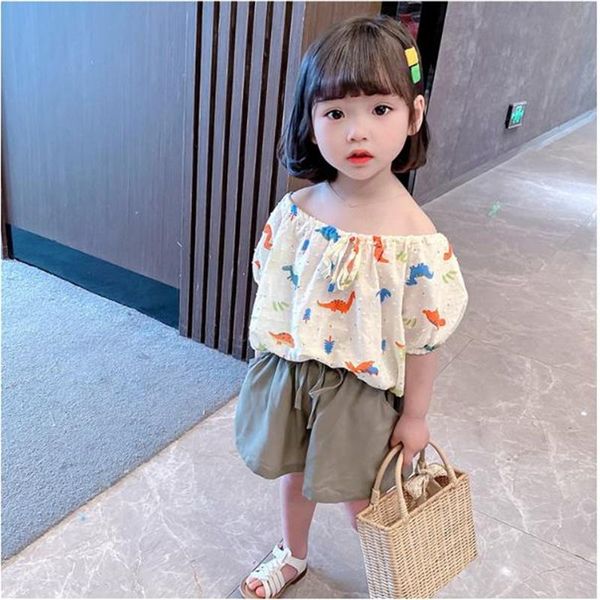 celveroso 2021 summer suit korean version thin cartoon one-shoulder shirt girls loose short-sleeved jacket and shorts set clothing sets, White
celveroso 2021 summer suit korean version thin cartoon one-shoulder shirt girls loose short-sleeved jacket and shorts set clothing sets, White