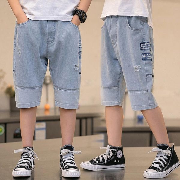 boys jeans kids clothes short pants summer children thin denim shorts letter print clothing 4-14 y, Blue
boys jeans kids clothes short pants summer children thin denim shorts letter print clothing 4-14 y, Blue