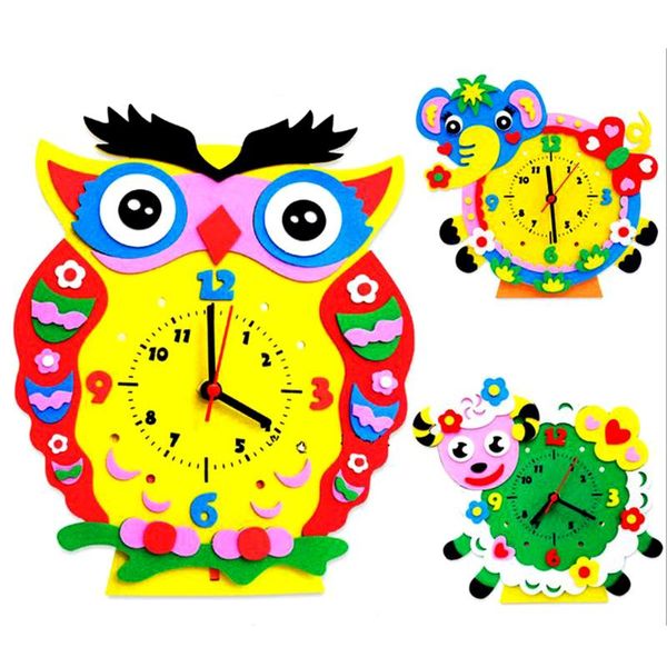 eva clock handmade diy cute 3d animal learning clock colorful kids crafts educational girl boys puzzle toys children toy gift
eva clock handmade diy cute 3d animal learning clock colorful kids crafts educational girl boys puzzle toys children toy gift