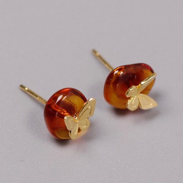 stud original earrings for women,bead amber 925 silver butterfly earring,ear bones clip earlobe piercing,fine jewelry charm gift, Golden;silver
stud original earrings for women,bead amber 925 silver butterfly earring,ear bones clip earlobe piercing,fine jewelry charm gift, Golden;silver