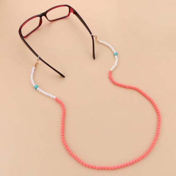pink pearl trend glasses chain fashion simple black white bead mask anti-lost necklace accessories for women chains, Silver
pink pearl trend glasses chain fashion simple black white bead mask anti-lost necklace accessories for women chains, Silver