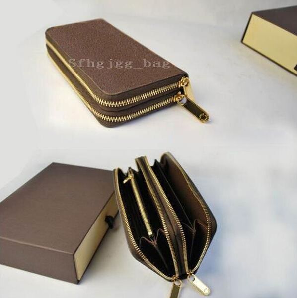 women wallet men purse leather double zipper ladies long coins purses card holder with gift box, Red;black
women wallet men purse leather double zipper ladies long coins purses card holder with gift box, Red;black