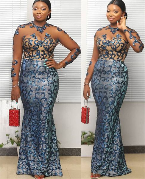 2021 plus size arabic aso ebi sparkly mermaid prom dresses sheer neck lace long sleeves evening formal party second reception gowns zj964, Black
2021 plus size arabic aso ebi sparkly mermaid prom dresses sheer neck lace long sleeves evening formal party second reception gowns zj964, Black