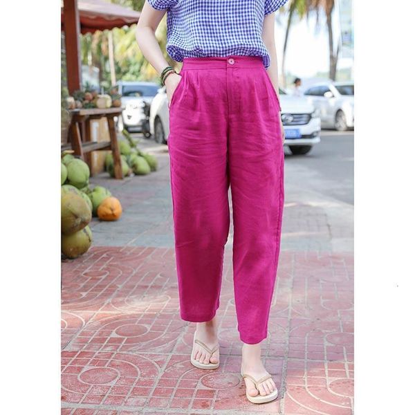 women's jeans summer arts style women loose casual solid cotton linen pants elastic waist ankle-length harem femme v119 gejl, Blue
women's jeans summer arts style women loose casual solid cotton linen pants elastic waist ankle-length harem femme v119 gejl, Blue