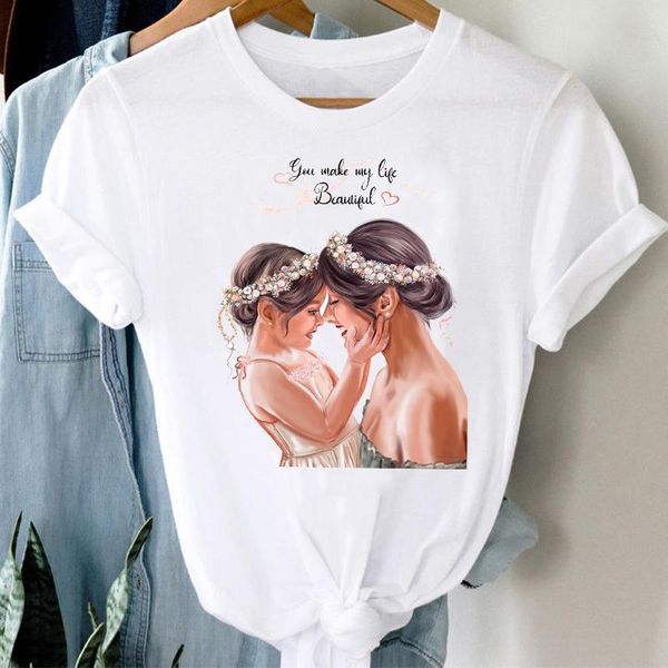 women's t-shirt t-shirts women spring summer cute daughter cartoon mom mother mama clothes graphic tshirt lady print female tee, White
women's t-shirt t-shirts women spring summer cute daughter cartoon mom mother mama clothes graphic tshirt lady print female tee, White