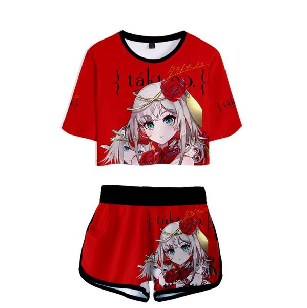 women's tracksuits tantei wa mo shinde iru two piece sets the foxhole 3d court logo cool shorts+short sleeve t-shirt women summer, Gray
women's tracksuits tantei wa mo shinde iru two piece sets the foxhole 3d court logo cool shorts+short sleeve t-shirt women summer, Gray