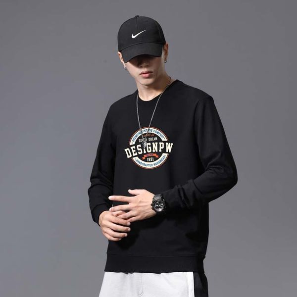 sweatshirts man autumn spring fashion brand all-match daily printing round neck simplicity trend streetwear loose personality men's hoo, Black
sweatshirts man autumn spring fashion brand all-match daily printing round neck simplicity trend streetwear loose personality men's hoo, Black