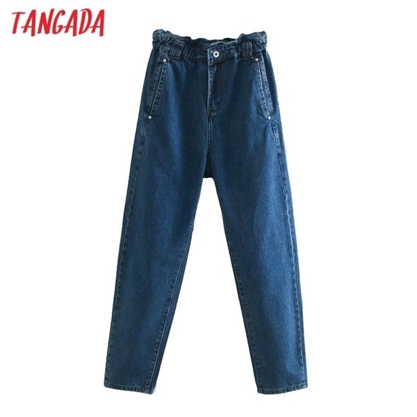 tangada fashion women loose harm jeans pants long trousers strethy waist pockets buttons female denim pants 4m61 210322, Blue
tangada fashion women loose harm jeans pants long trousers strethy waist pockets buttons female denim pants 4m61 210322, Blue
