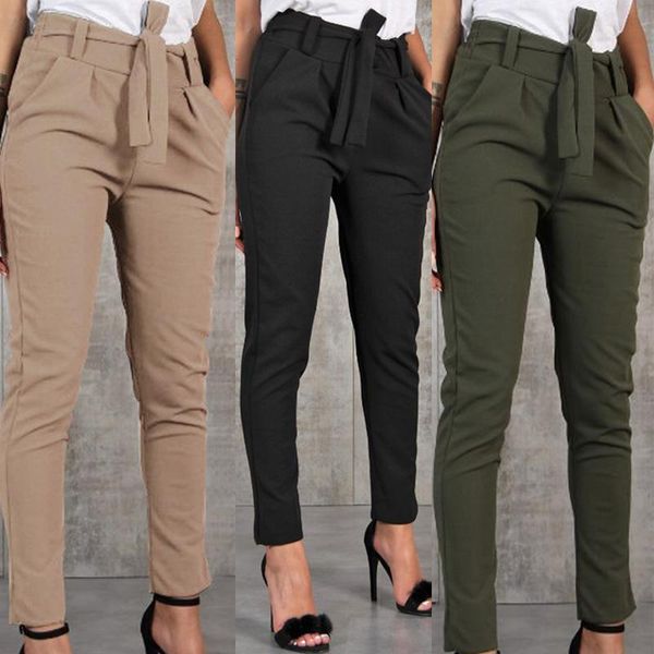 women's pants & capris fashion with belt skinny high waist solid color pockets regular slim fit pencil women pant, Black;white
women's pants & capris fashion with belt skinny high waist solid color pockets regular slim fit pencil women pant, Black;white