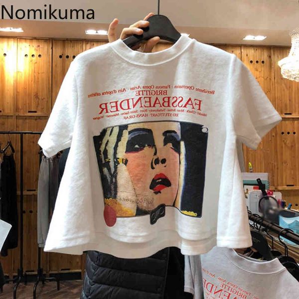 nomikuma spring summer short sleeve women tee shirt korean cartoon letters printed graphic t shirts causal short 6f399 210427, White
nomikuma spring summer short sleeve women tee shirt korean cartoon letters printed graphic t shirts causal short 6f399 210427, White