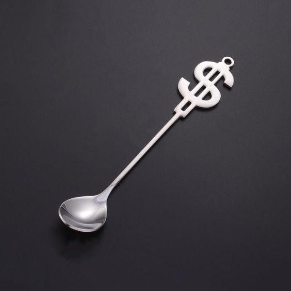 spoons 1pc dollar shape coffee mixing spoon stainless steel dessert cake stirring (silver)
spoons 1pc dollar shape coffee mixing spoon stainless steel dessert cake stirring (silver)