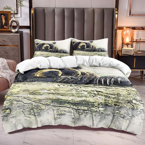 bedding sets animal duvet cover with bear print for kids teens zipper closure comforter quilt pattern
bedding sets animal duvet cover with bear print for kids teens zipper closure comforter quilt pattern